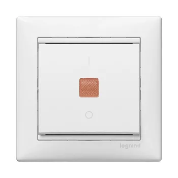Legrand Valena 774410 egypólusú kapcsoló (101), 10 A, IP20, fehér, süllyesztett