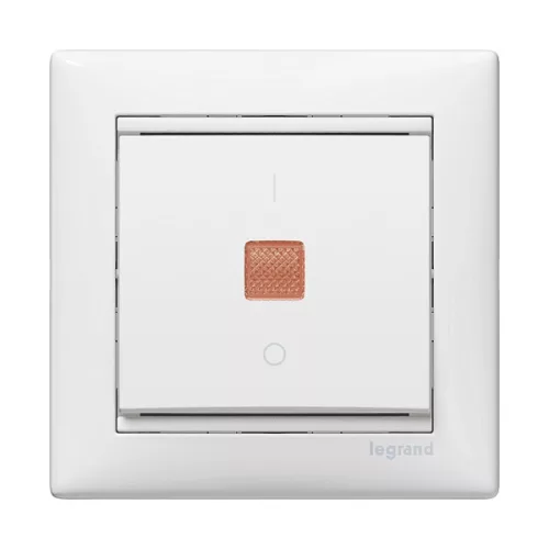 Legrand Valena 774410 egypólusú kapcsoló (101), 10 A, IP20, fehér, süllyesztett