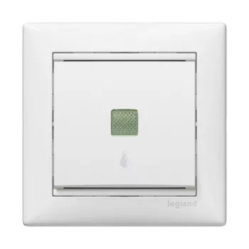 Legrand Valena 774413 egypólusú nyomó (N101), 10 A, IP31, fehér, süllyesztett