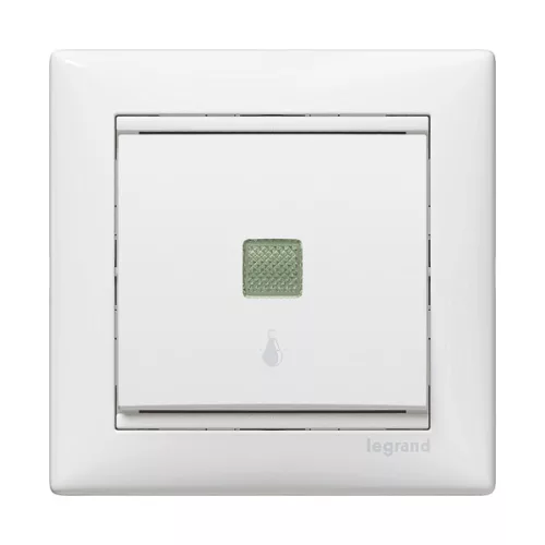 Legrand Valena 774413 egypólusú nyomó (N101), 10 A, IP31, fehér, süllyesztett