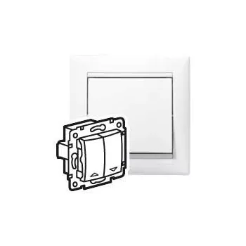   Legrand Valena 774414 redőnynyomó, fehér burkolattal keret nélkül, süllyesztett 10A 250V (Legrand 774414)