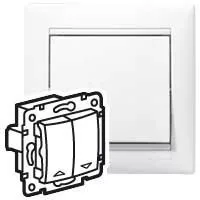 Legrand Valena 774414 redőnynyomó, 10 A, IP20, fehér, süllyesztett