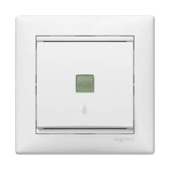 Legrand Valena 774415 egypólusú nyomó (N101), 10 A, IP31, fehér, süllyesztett