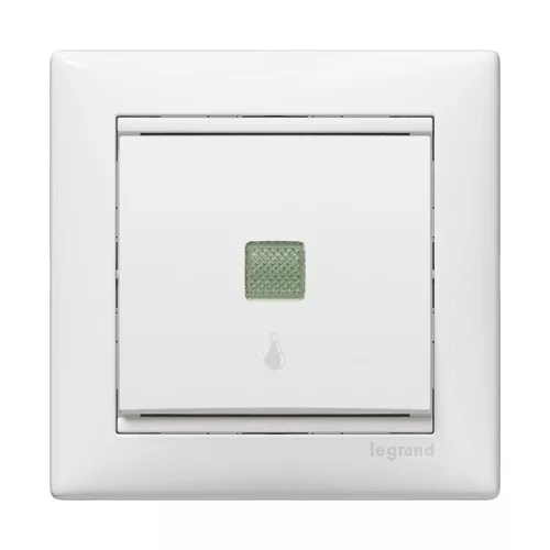 Legrand Valena 774415 egypólusú nyomó (N101), 10 A, IP31, fehér, süllyesztett