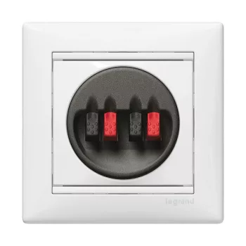 Legrand Valena 774424 hangszóróaljzat, IP20, fehér, süllyesztett