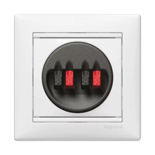 Legrand Valena 774424 hangszóróaljzat, IP20, fehér, süllyesztett