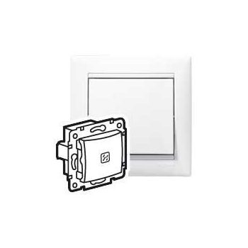   Legrand Valena 774425 váltókapcsoló (106), fehér burkolattal keret nélkül, süllyesztett, ellenőrzőfénnyel 10A 250V (Legrand 774425)