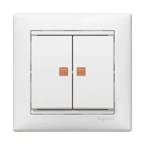 Legrand Valena 774428 csillárkapcsoló (105), 10 A, IP20, fehér, süllyesztett
