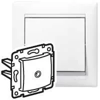 Legrand Valena 774429 TV aljzat, IP21, fehér, süllyesztett