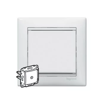   Legrand Valena 774430 végzáró TV csatlakozóaljzat 10 dB, fehér burkolattal. keret nélkül, süllyesztett (Legrand 774430)
