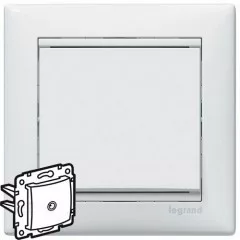 Legrand Valena 774430 TV aljzat, IP21, fehér, süllyesztett