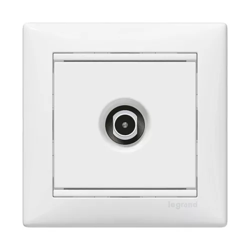 Legrand Valena 774431 TV aljzat, IP21, fehér, süllyesztett