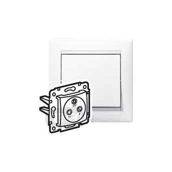   Legrand Valena 774436 végzáró TV-Rádió-SAT csatlakozóaljzat 10 dB, fehér burkolattal. keret nélkül, süllyesztett (Legrand 774436)