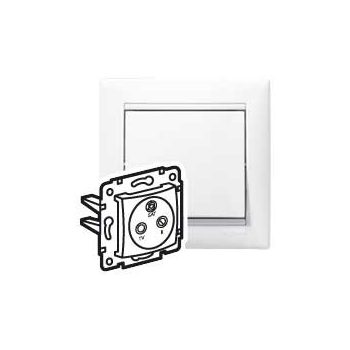   Legrand 774437 Valena TV-RD-SAT antenna-csatlakozóaljzat átmenő 14 dB, fehér ( Legrand 774437 )