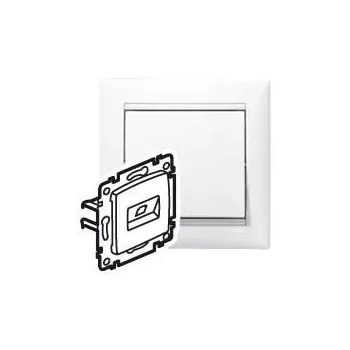   Legrand Valena 774441 Informatikai csatlakozóaljzat 1xRJ45 ISDN fehér burkolattal keret nélkül (Legrand 774441)