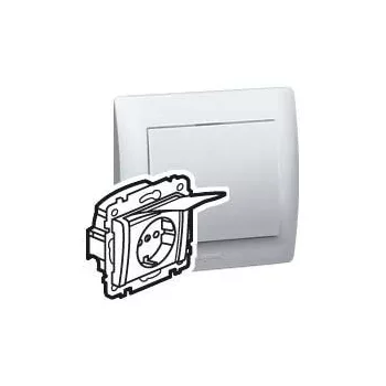   Legrand 775924 Galea Life 2P+F földelt csatlakzóaljzat csapófedéllel IP44 fehér ( Legrand 775924 )
