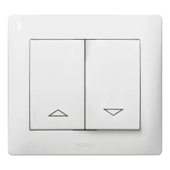   Legrand 777014 Galea Life redőnyvezérlő kettős billentyű, fehér ( Legrand 777014 )