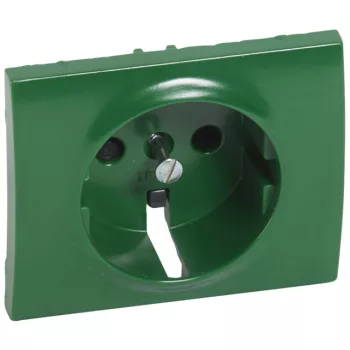   Legrand 777034 Galea Life 2P+F burkolat gyermekvédelemmel, zöld ( Legrand 777034 )