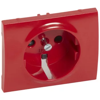  Legrand 777079 Galea Life 2P+F csatlakozóaljzat burkolat, piros ( Legrand 777079 )