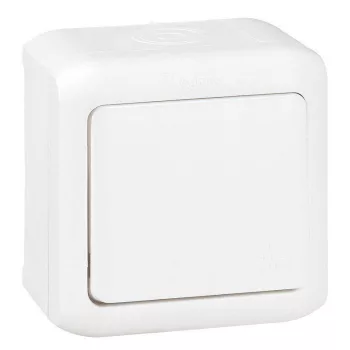 Legrand Forix 782360 egypólusú kapcsoló (101), 10 A, IP44, fehér, falon kívüli