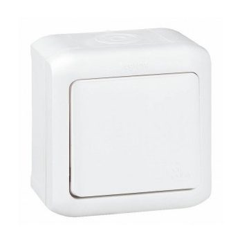   Legrand Forix 782363 vízmentes váltókapcsoló (106), fehér burkolattal, kerettel, falon kívüli 10A 250V IP44 (Legrand 782363)