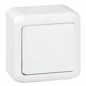 Legrand Forix 782363 váltókapcsoló (106), 10 A, IP44, fehér, falon kívüli