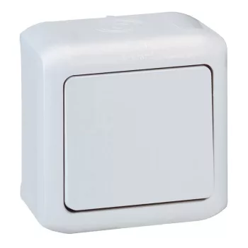 Legrand Forix 782380 egypólusú kapcsoló (101), 10 A, IP44, szürke, falon kívüli