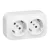 Legrand Forix 782413 kettős dugalj 2x2P+F, 16 A, IP20, fehér, falon kívüli