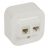 Legrand Forix 782421 1xRJ11+1xRJ45 Cat5e UTP fehér burkolattal, kerettel, falon kívüli IP20 (Legrand 782421)