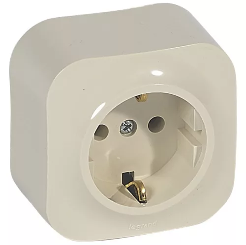 Legrand Forix 782441 földelt dugalj 2P+F, 16 A, IP20, bézs, falon kívüli