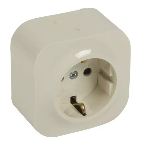 Legrand Forix 782450 földelt dugalj 2P+F, 16 A, IP21, bézs, falon kívüli