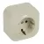 Legrand Forix 782450 földelt dugalj 2P+F, 16 A, IP21, bézs, falon kívüli