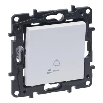 Legrand Niloé Step 863110 Egypólusú nyomó (N101), IP20, fehér, süllyesztett