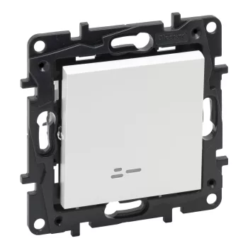 Legrand Niloé Step 863116 Váltókapcsoló (106), 10 A, IP20, fehér, süllyesztett