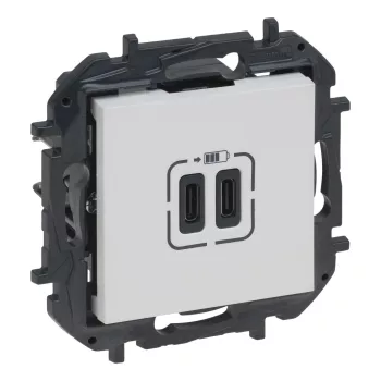 Legrand Niloé Step 863139B 2xUSB-C töltőaljzat 5V 3A 15W