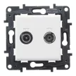 Legrand Niloé Step 863178 TV-R-SAT átmenő aljzat (14 dB /, fehér (Legrand 863178 / 863178B)