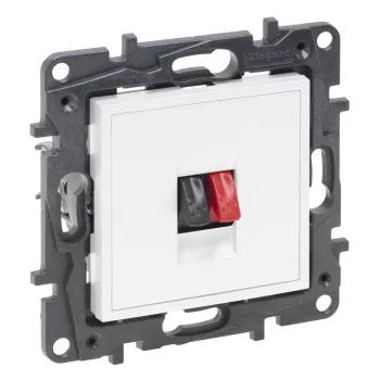   Legrand Niloé Step 863185 hangszóró aljzat, fehér (Legrand 863185 / 863185B)