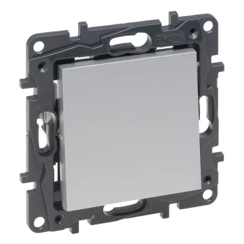 Legrand Niloé Step 863306 Váltókapcsoló (106), 10 A, IP20, alumínium, süllyesztett