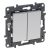 Legrand Niloé Step 863308 kettős váltókapcsoló, 10AX, alumínium (Legrand 863308 / 863308B)