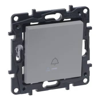Legrand Niloé Step 863310 Egypólusú nyomó (N101), IP20, alumínium, süllyesztett