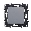 Legrand Niloé Step 863316 váltókapcsoló jelzőfénnyel, 10AX, alumínium (Legrand 863316 / 863316B)