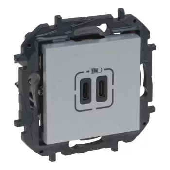 Legrand Niloé Step 863339B 2xUSB-C töltőaljzat 5V 3A 15W