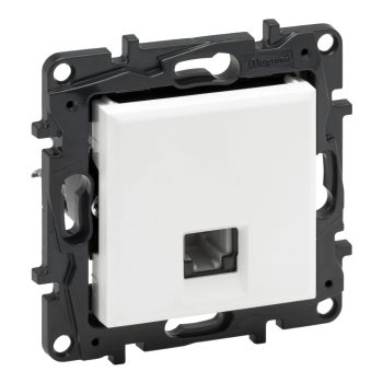  Legrand Niloé Step 863355 1xRJ11 csatlakozóaljzat, alumínium (Legrand 863355 / 863355B)