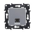 Legrand Niloé Step 863355 1xRJ11 csatlakozóaljzat, alumínium (Legrand 863355 / 863355B)
