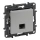 Legrand Niloé Step 863357 RJ45 Cat.5E FTP aljzat, alumínium (Legrand 863357)