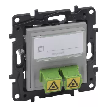   Legrand Niloé Step 863371 SC/APC optikai aljzat, alumínium (Legrand 863371 / 863371B)