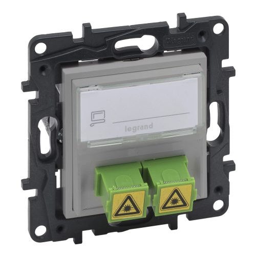 Legrand Niloé Step 863371 SC/APC optikai aljzat, alumínium (Legrand 863371)