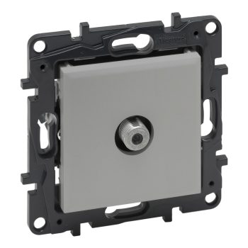   Legrand Niloé Step 863375 TV végzáró aljzat "F" típus (1,5 dB /, alumínium (Legrand 863375 / 863375B)