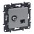 Legrand Niloé Step 863377 "F" típusú TV aljzat + RJ45 Cat. 6 UTP aljzat, alumínium (Legrand 863377 / 863377B)