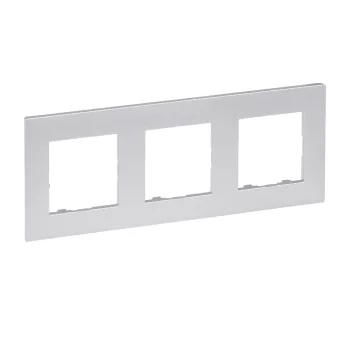 Legrand Niloé Step 863393 hármas keret, IP20, alumínium